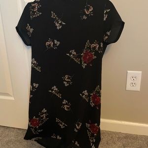 Black floral dress